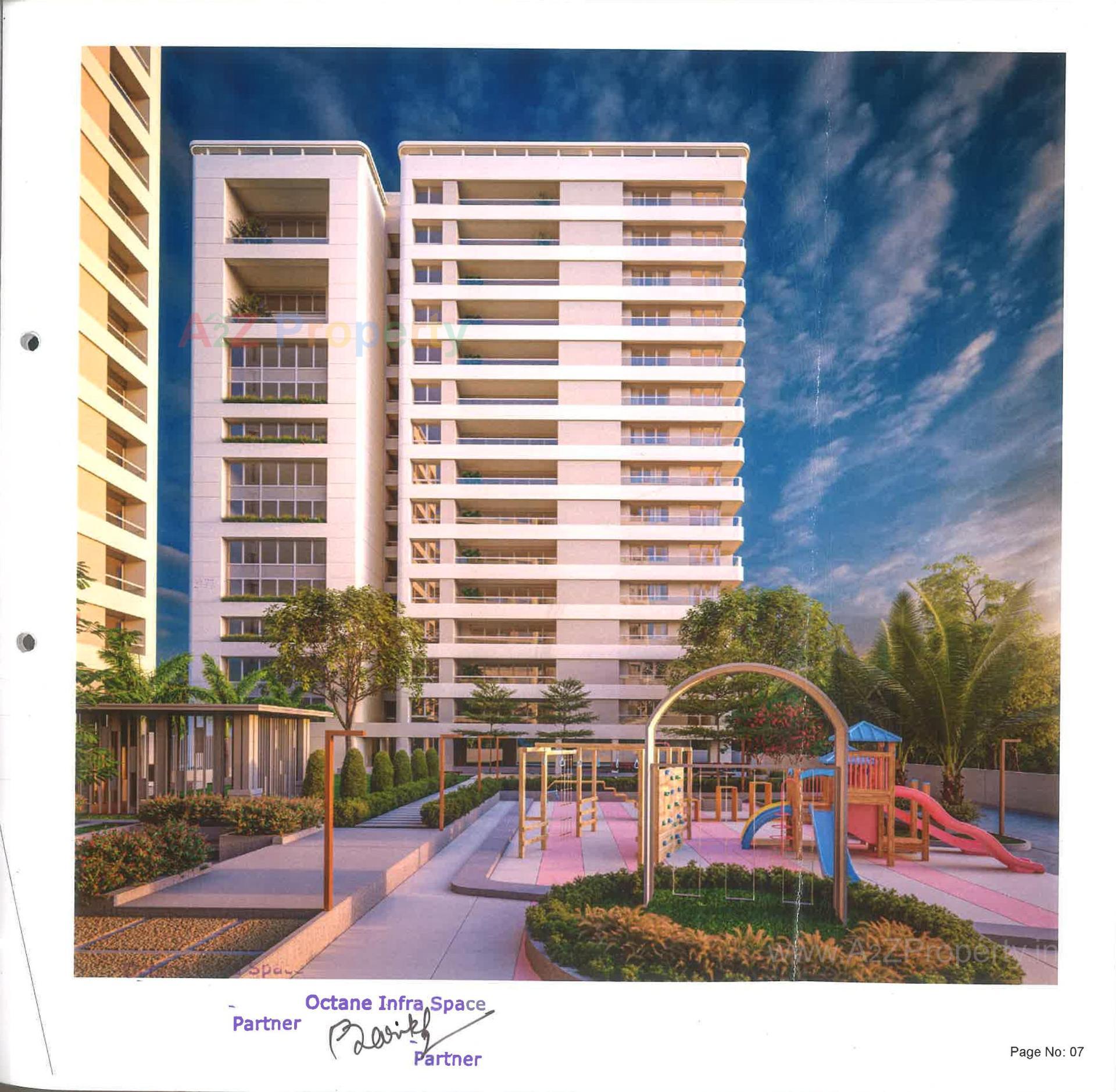 3D Elevation of real estate project Nilamber Bellissimo located at Bhayli, Vadodara, Gujarat