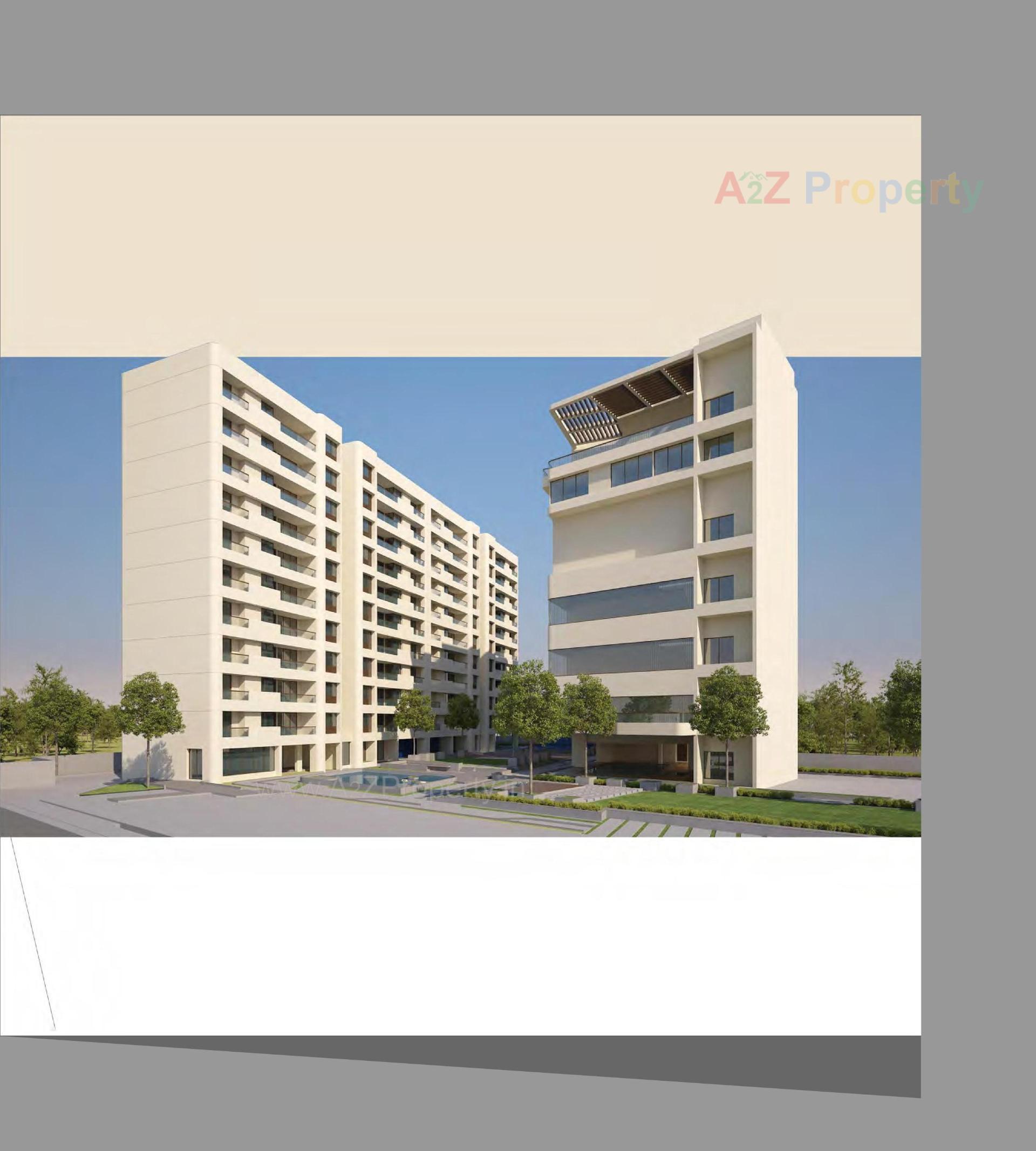 3D Elevation of real estate project Nilamber Bellissimo located at Bhayli, Vadodara, Gujarat