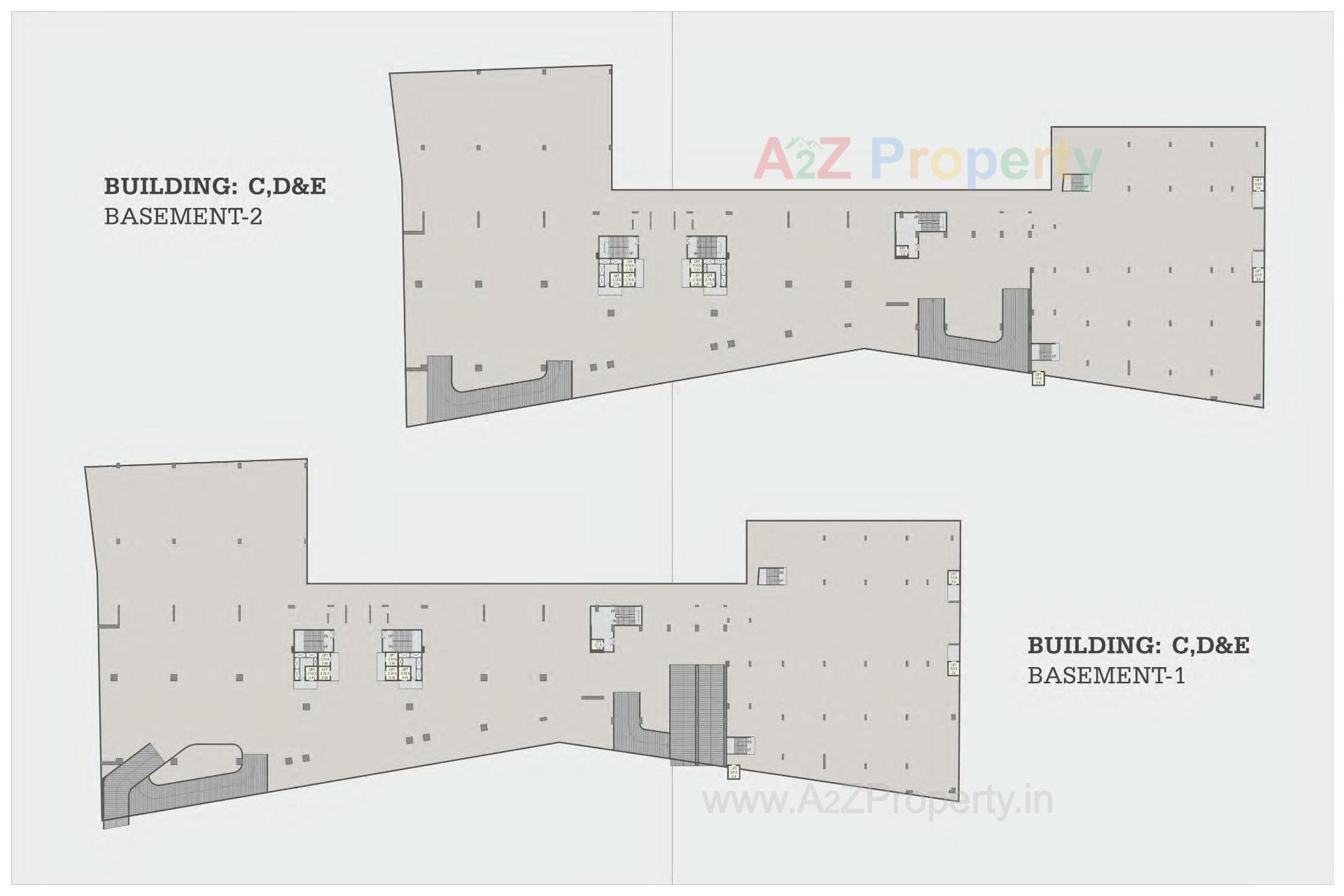 Layout of real estate project Nilamber Corporate Park located at Vasna, Vadodara, Gujarat