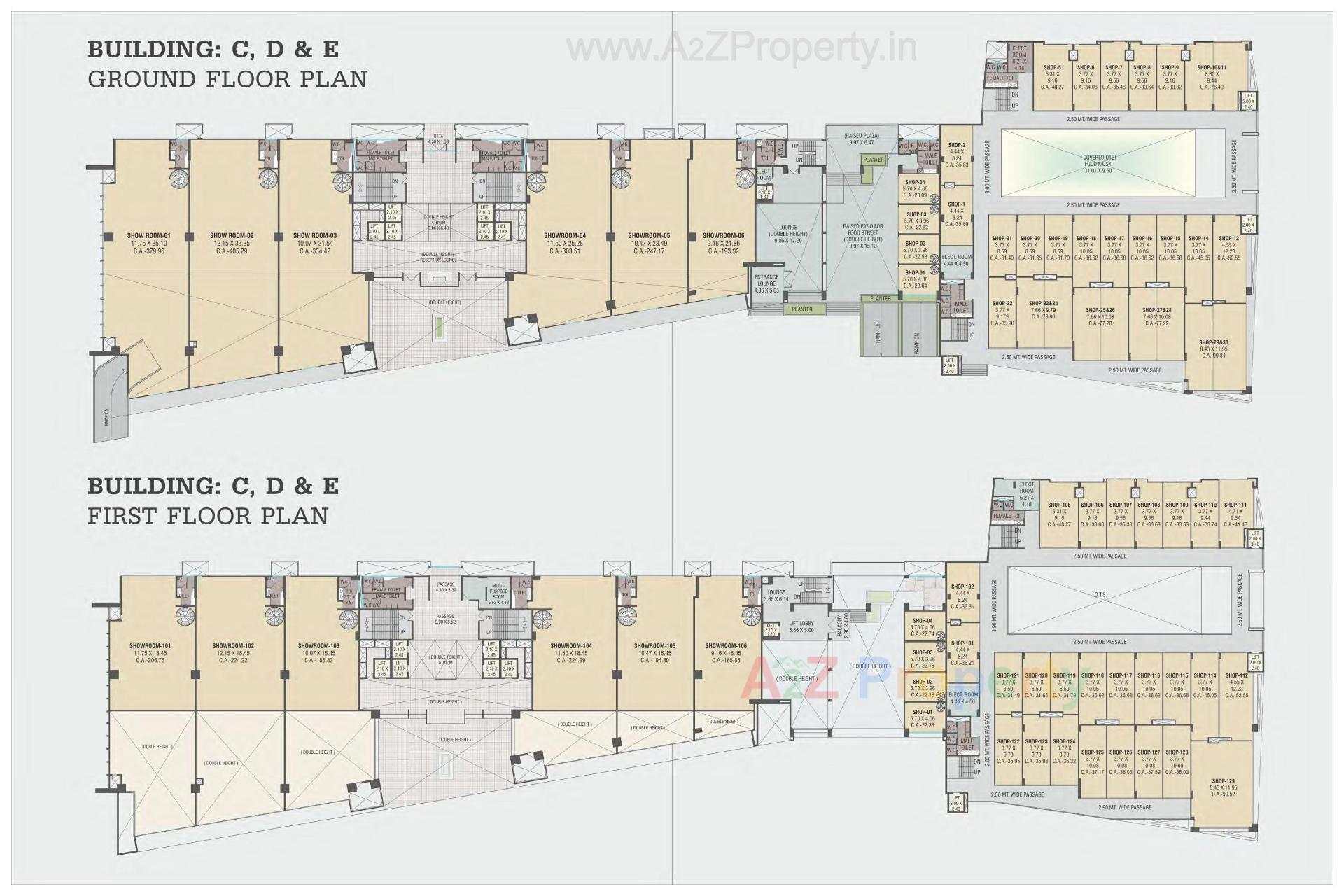 Layout of real estate project Nilamber Corporate Park located at Vasna, Vadodara, Gujarat