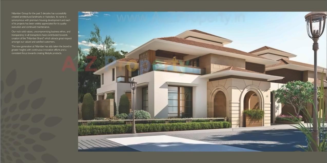 3D Elevation of real estate project Nilamber Grandeur located at Bhayli, Vadodara, Gujarat