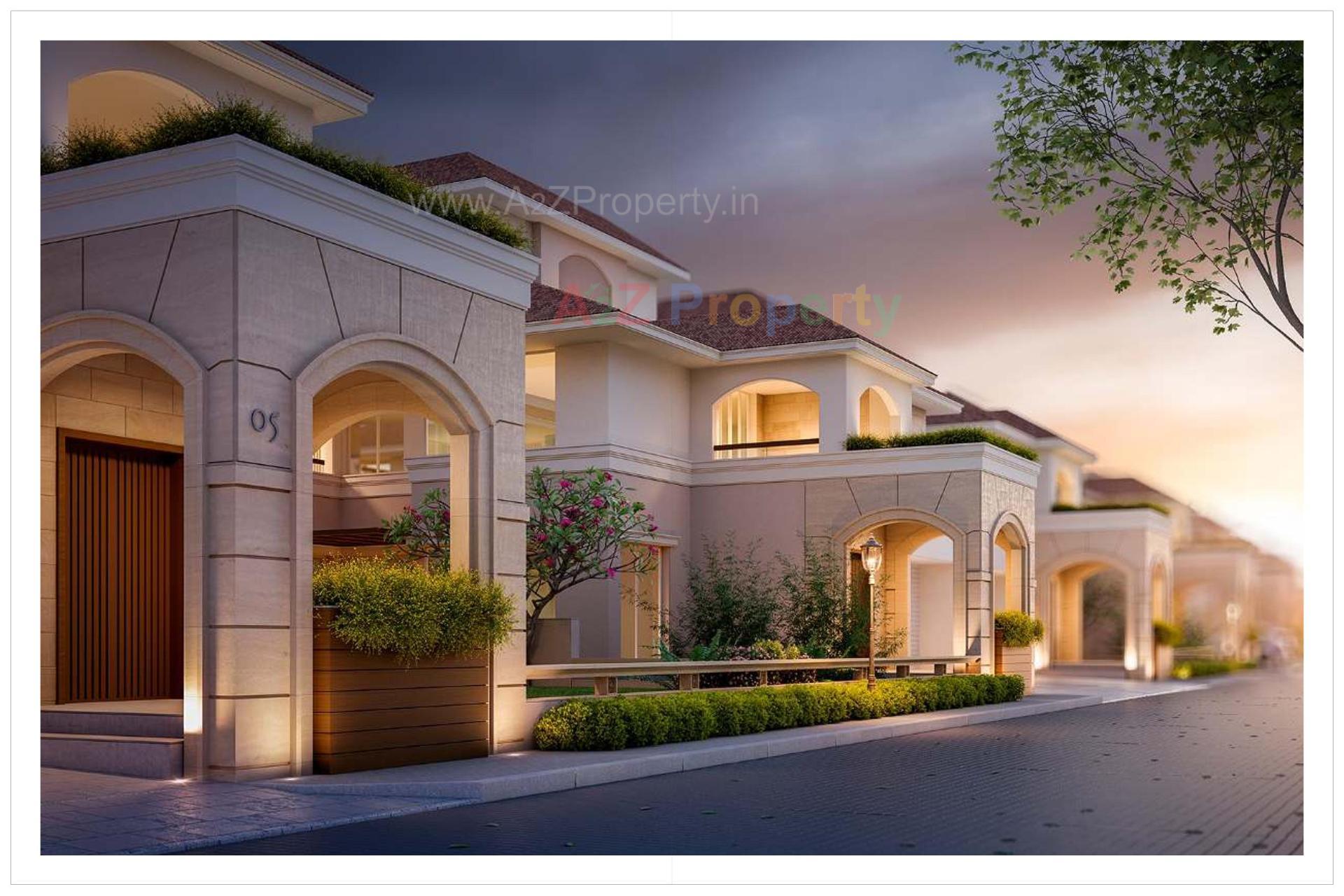 3D Elevation of real estate project Nilamber Grandiour Ii located at Bhayli, Vadodara, Gujarat
