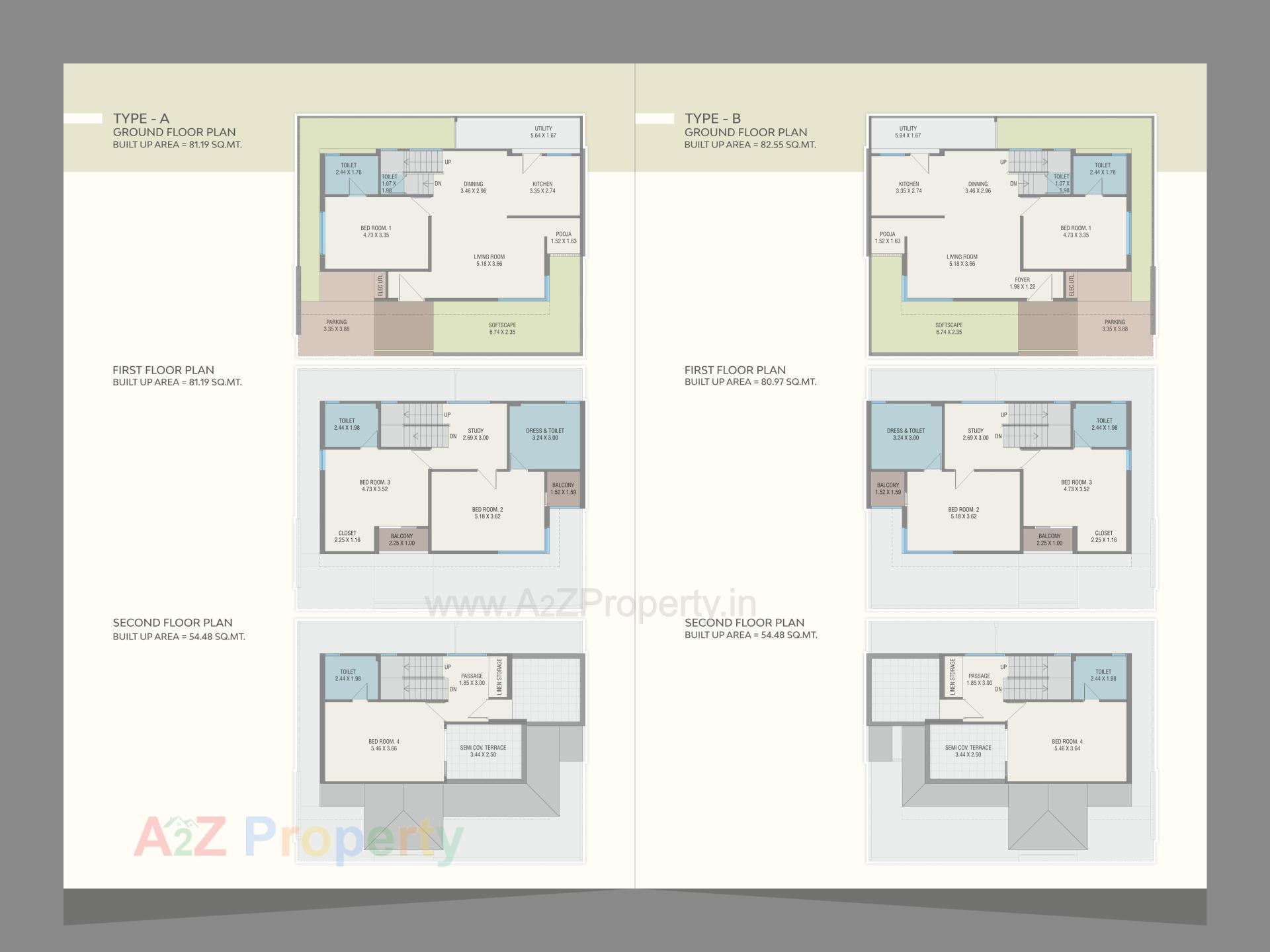 Layout of real estate project Nilamber Nirant located at Bhayli, Vadodara, Gujarat