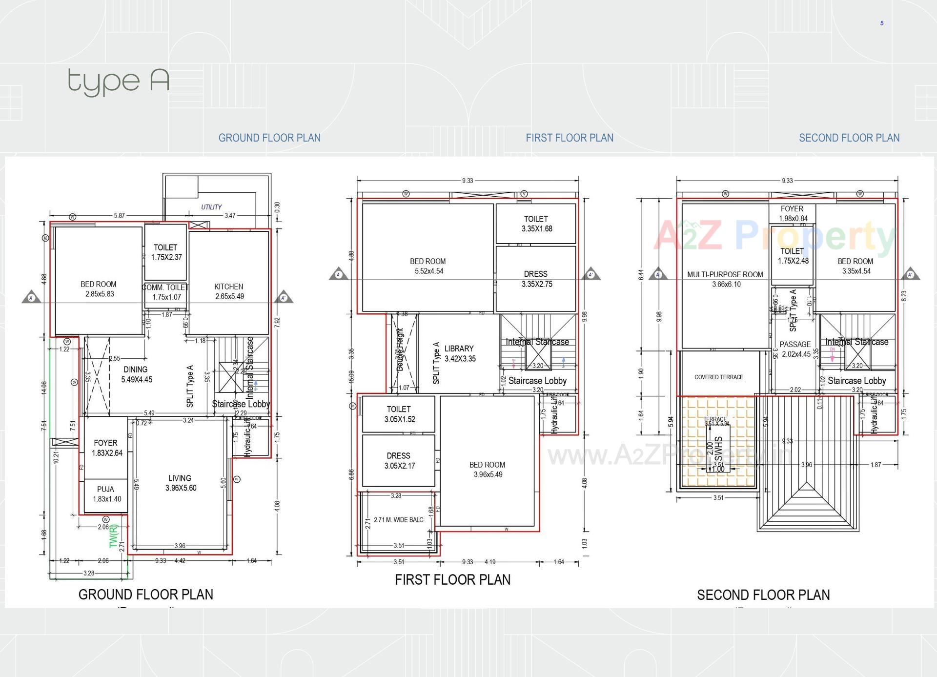 Layout of real estate project Nilamber Nirvaan located at Sevasi, Vadodara, Gujarat