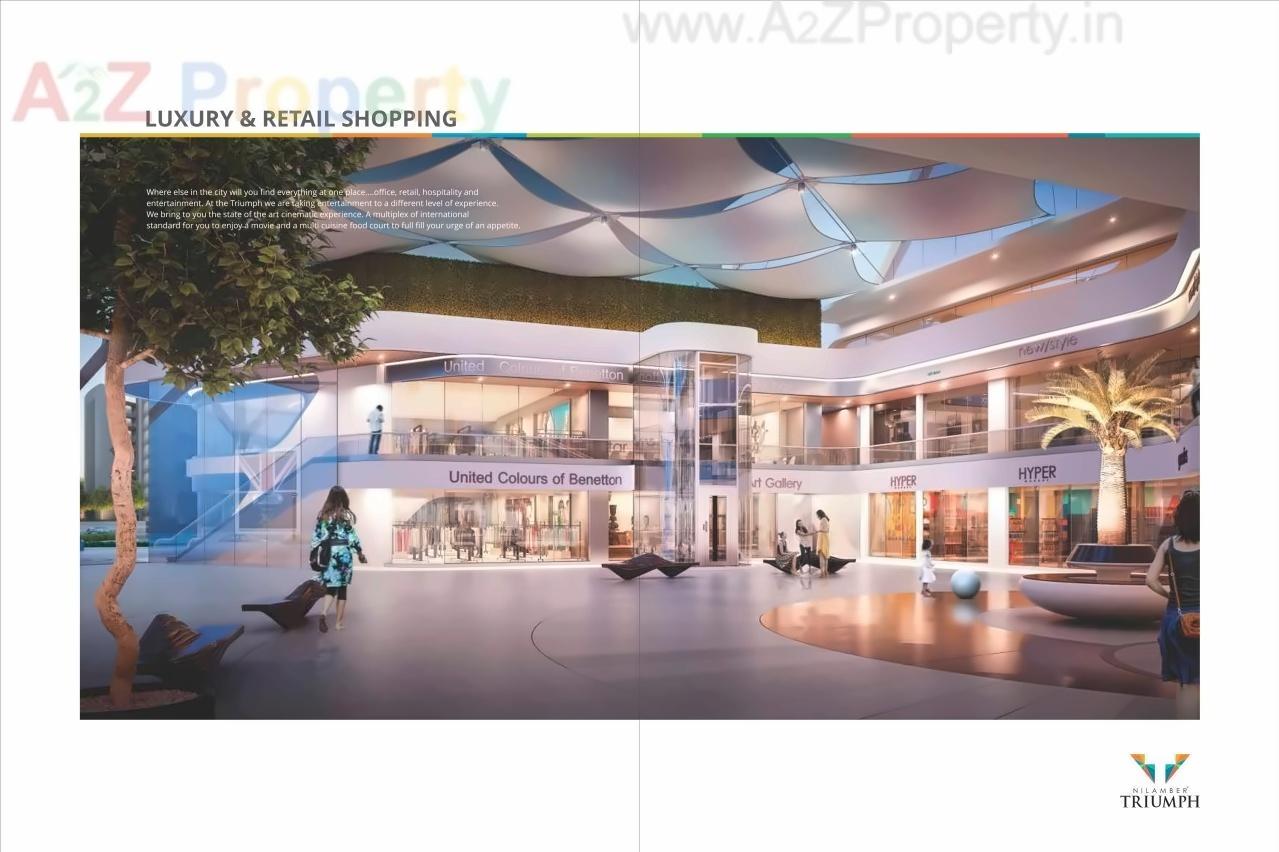 3D Elevation of real estate project Nilamber Triumph located at Vasna, Vadodara, Gujarat