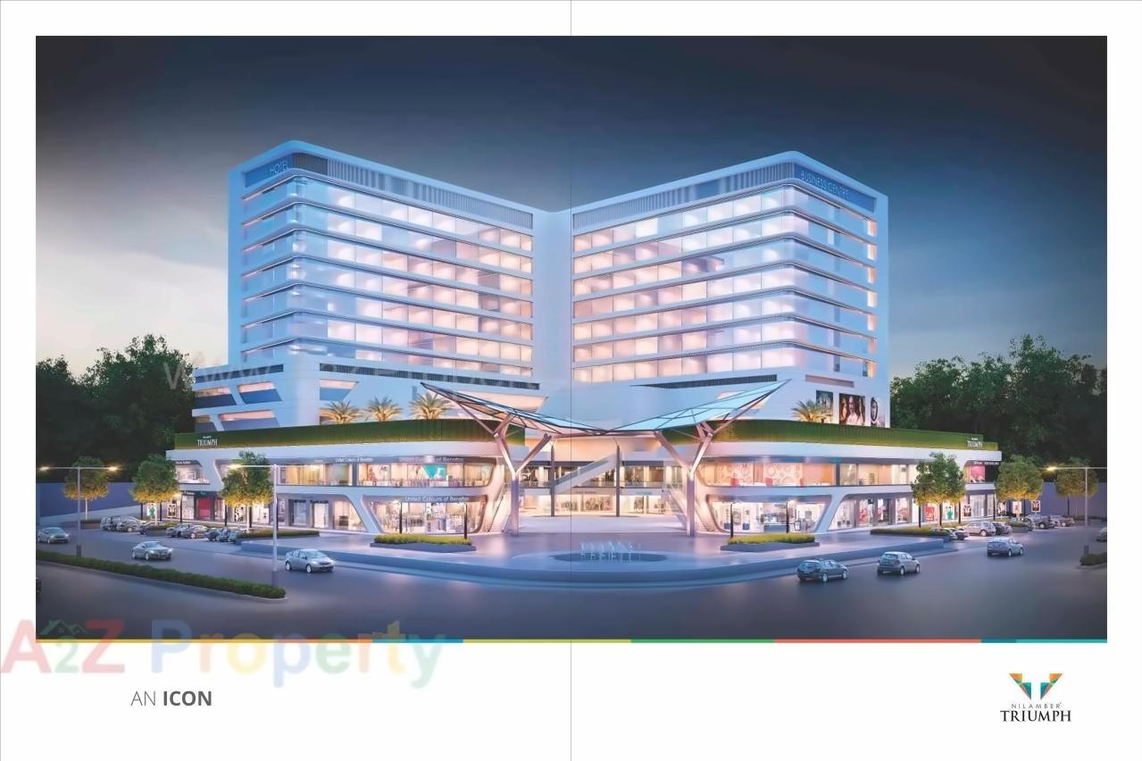 3D Elevation of real estate project Nilamber Triumph located at Vasna, Vadodara, Gujarat