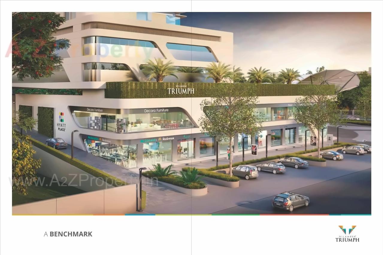 3D Elevation of real estate project Nilamber Triumph located at Vasna, Vadodara, Gujarat