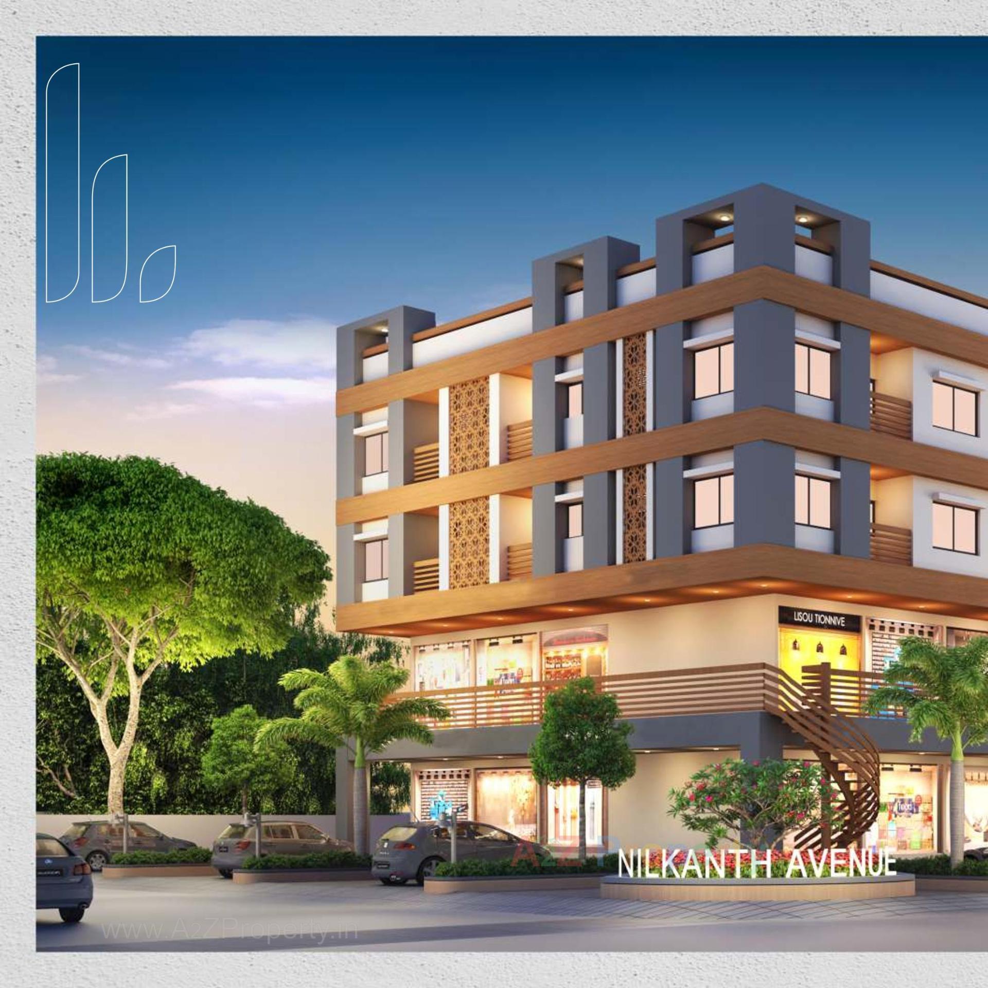 3D Elevation of real estate project Nilkanth Avenue located at Vadodara, Vadodara, Gujarat