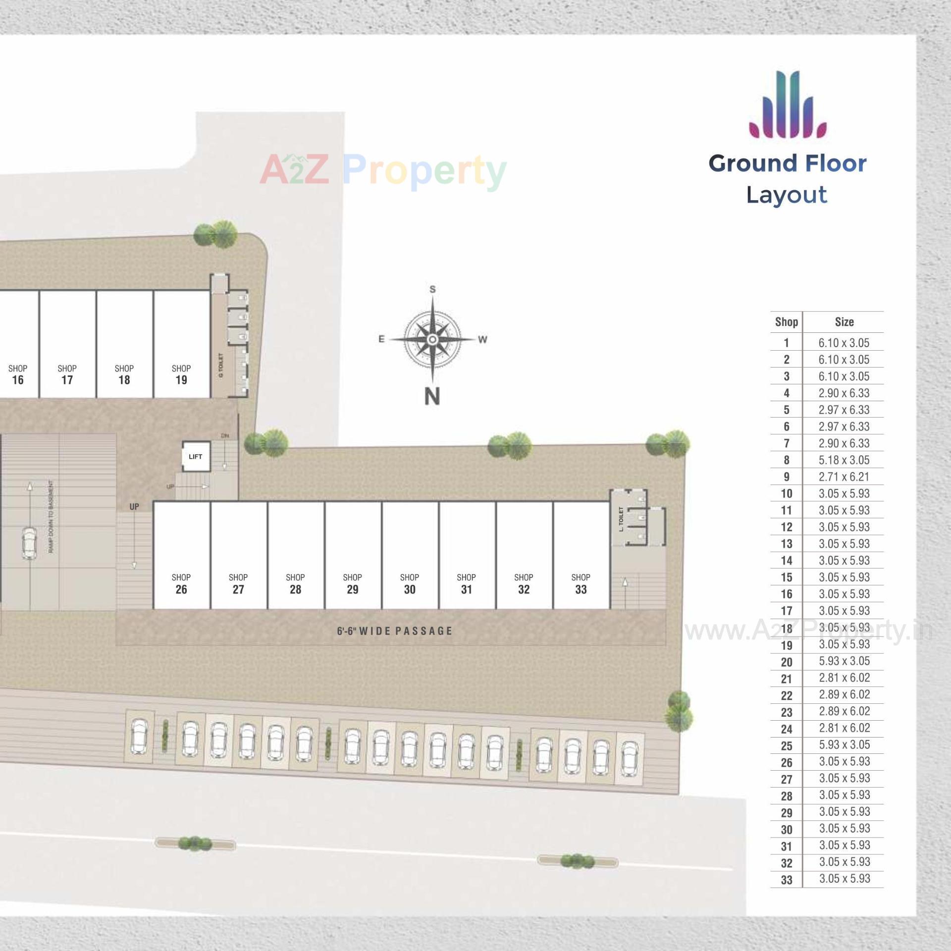 Layout of real estate project Nilkanth Avenue located at Vadodara, Vadodara, Gujarat