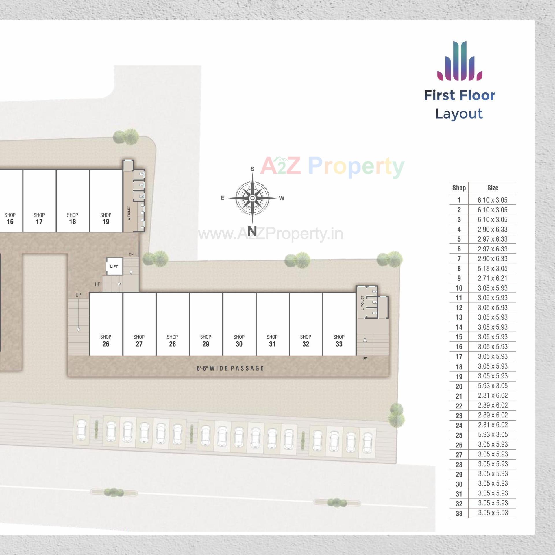 Layout of real estate project Nilkanth Avenue located at Vadodara, Vadodara, Gujarat