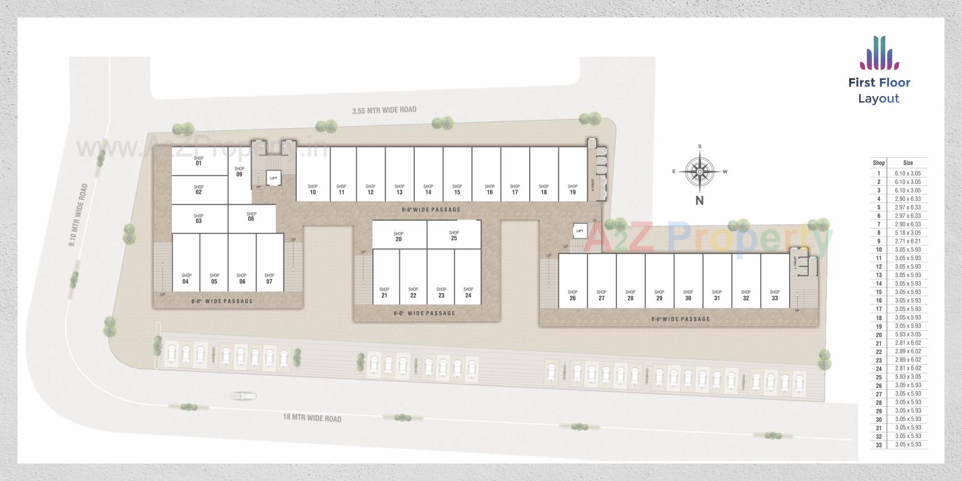 Layout of real estate project Nilkanth Avenue located at Vadodara, Vadodara, Gujarat