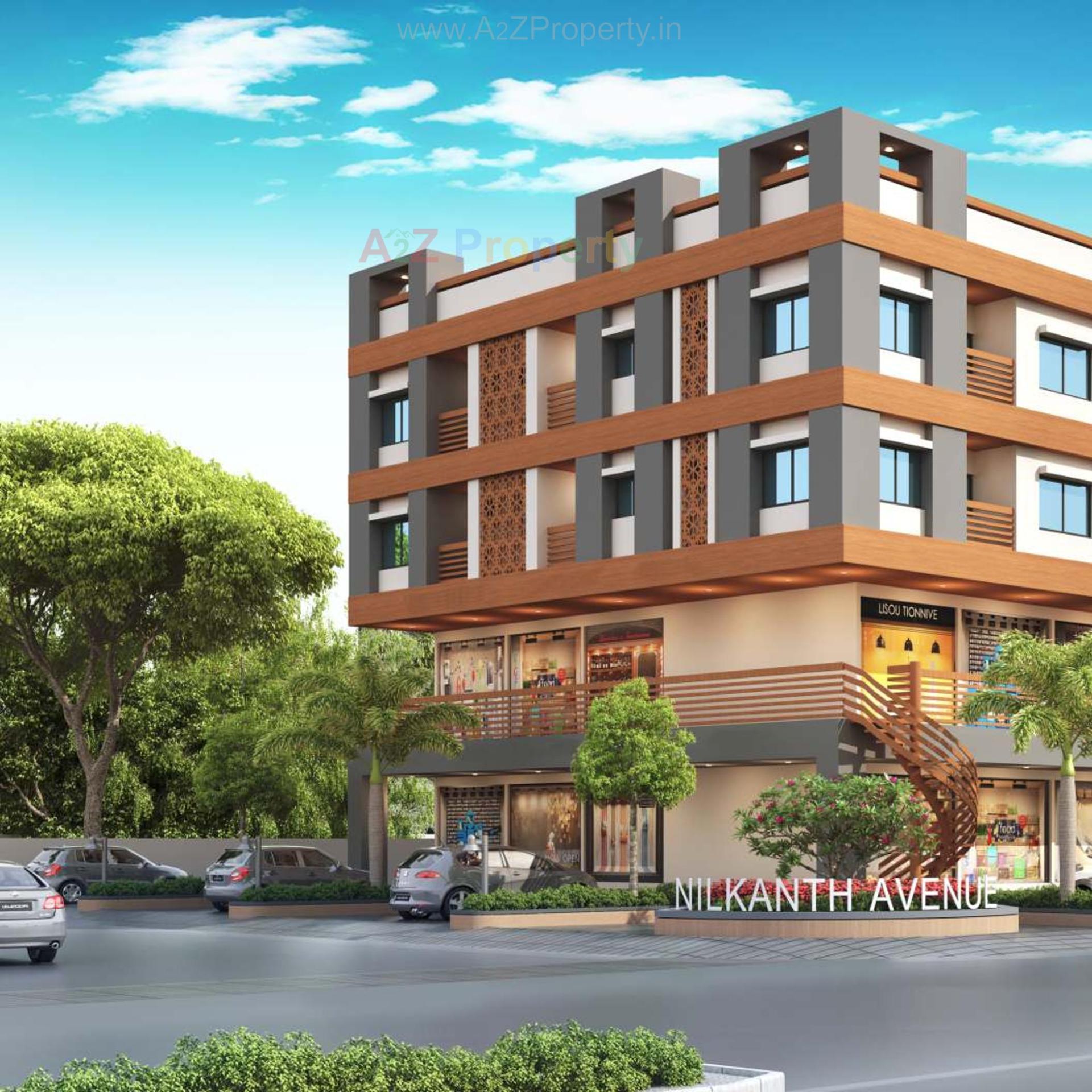 3D Elevation of real estate project Nilkanth Avenue located at Vadodara, Vadodara, Gujarat