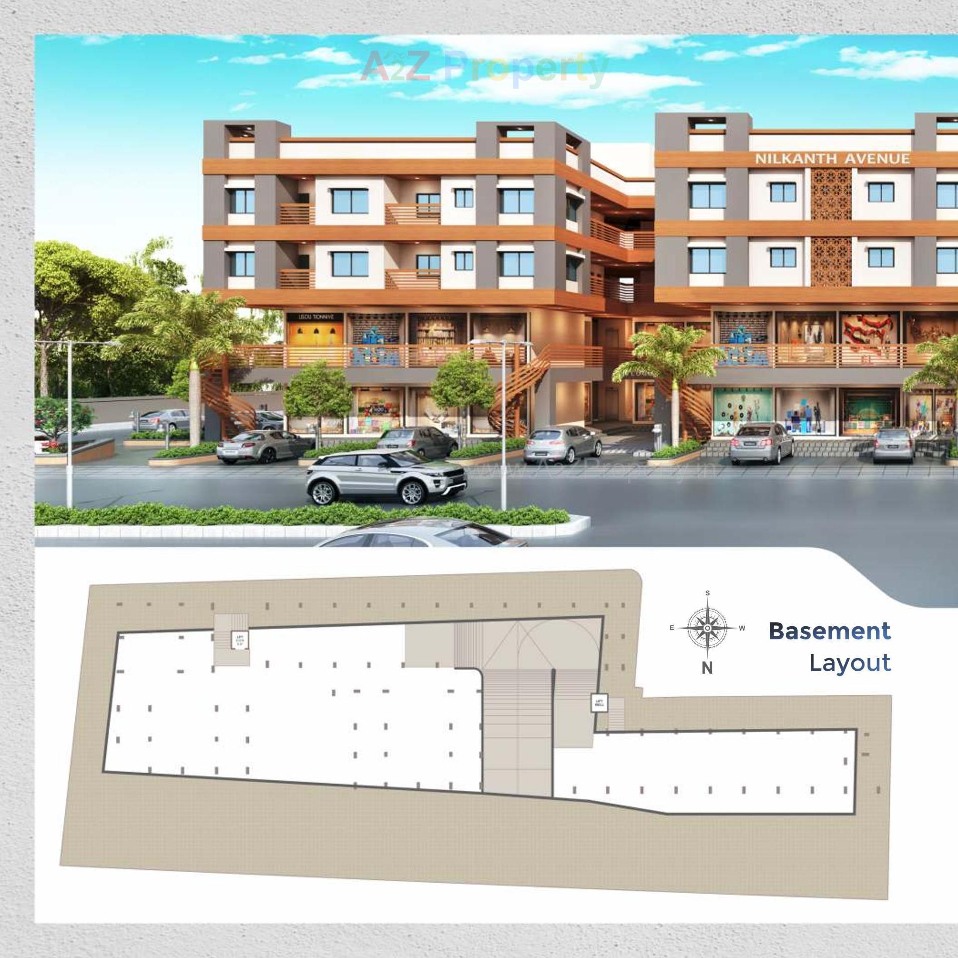 Layout of real estate project Nilkanth Avenue located at Vadodara, Vadodara, Gujarat