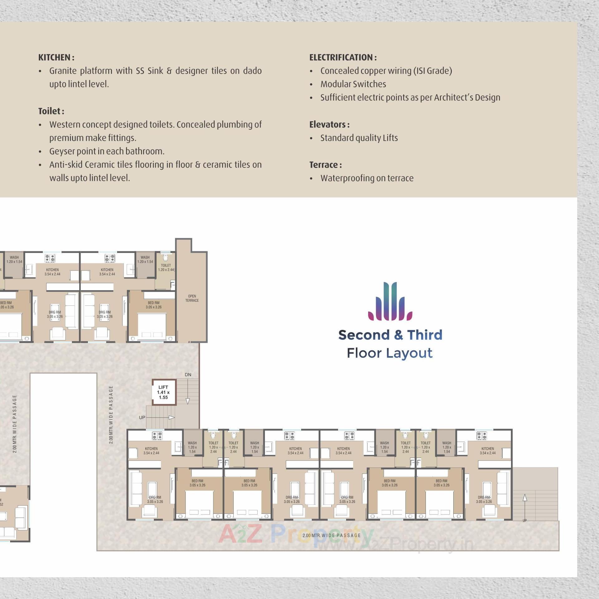 Layout of real estate project Nilkanth Avenue located at Vadodara, Vadodara, Gujarat