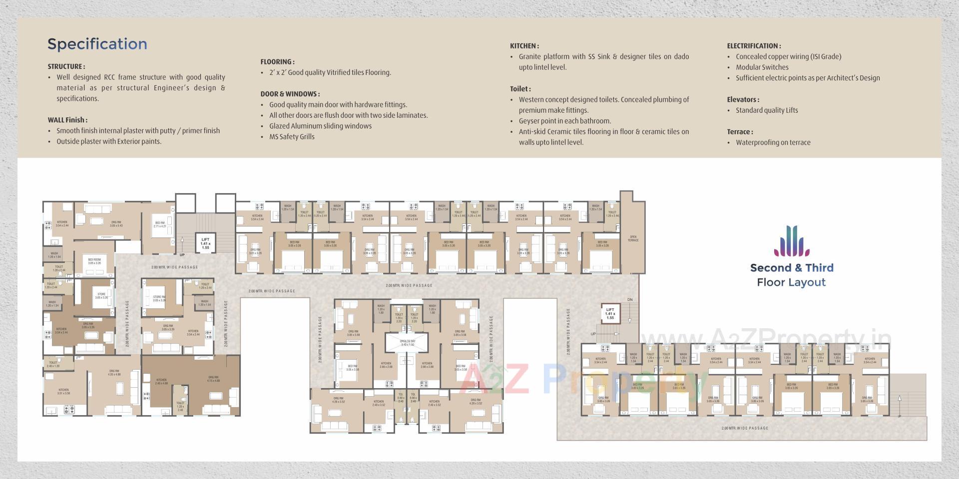 Layout of real estate project Nilkanth Avenue located at Vadodara, Vadodara, Gujarat