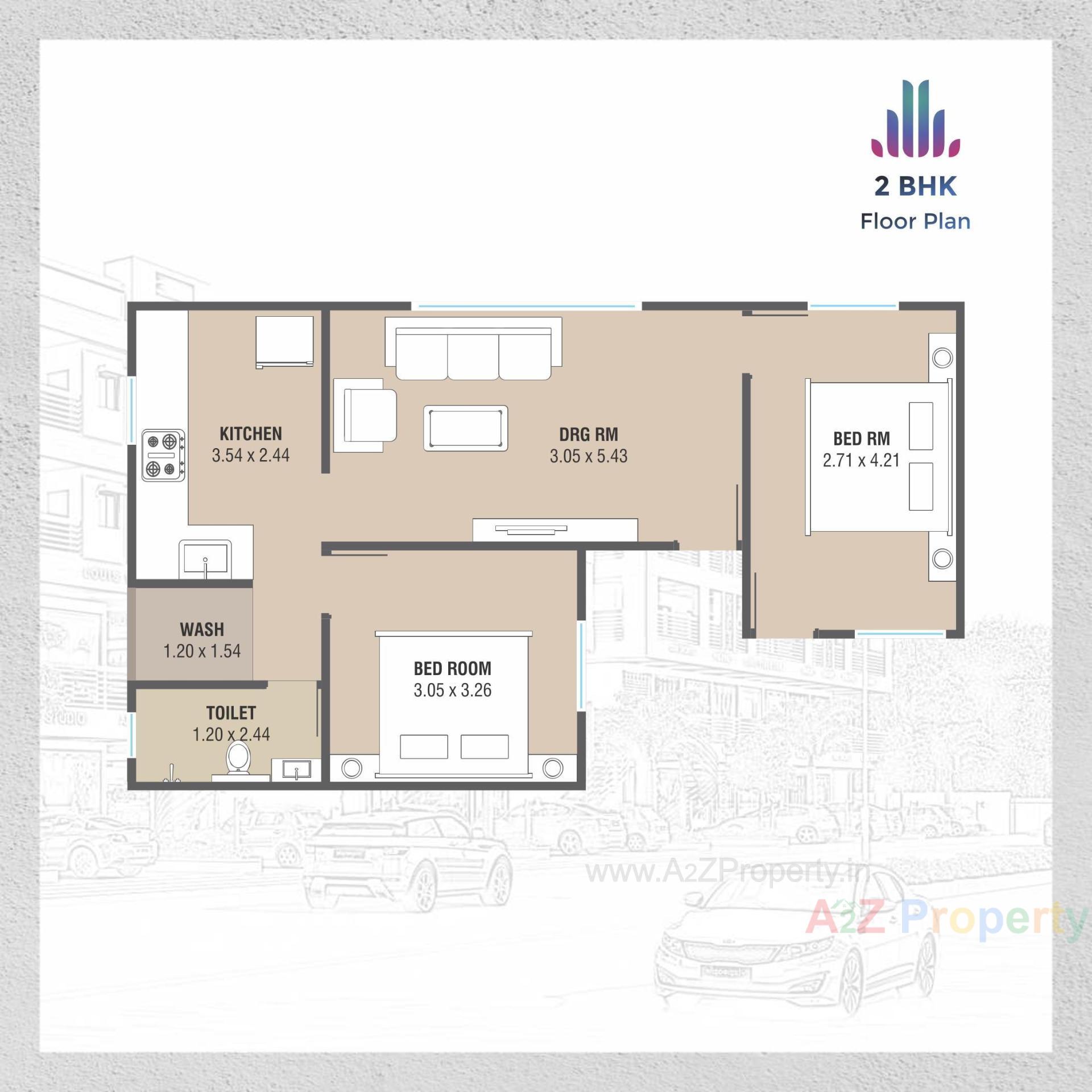 Layout of real estate project Nilkanth Avenue located at Vadodara, Vadodara, Gujarat