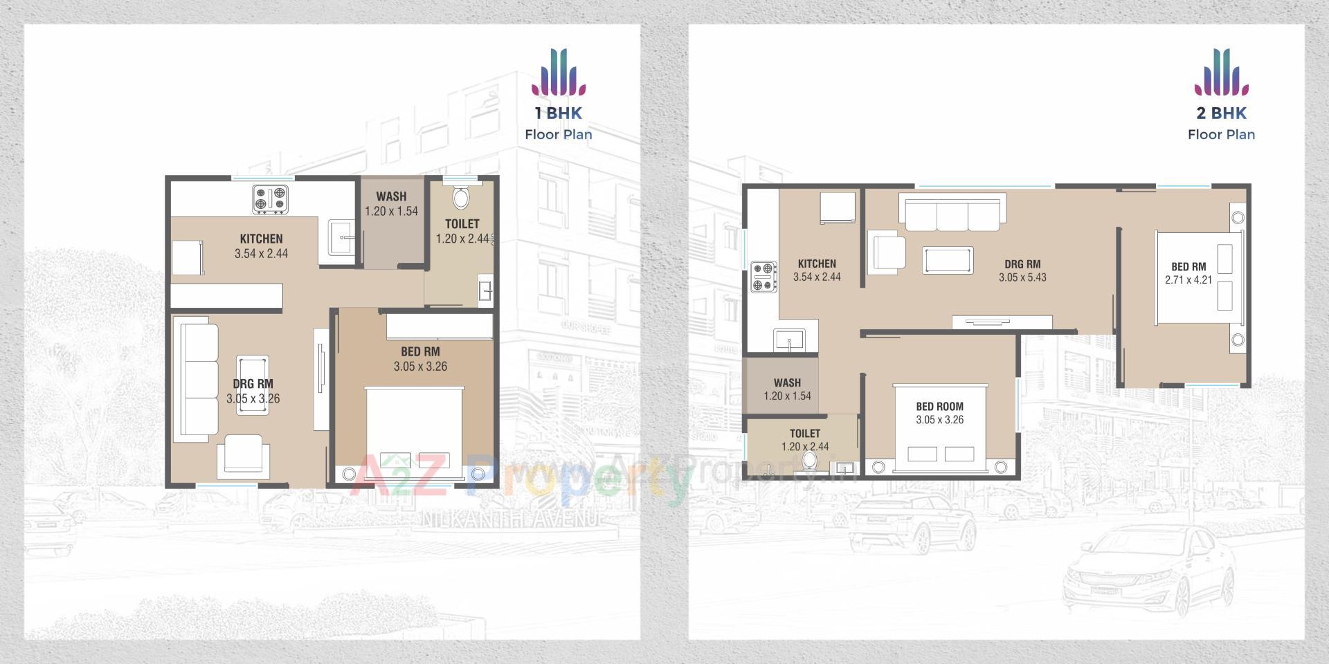Layout of real estate project Nilkanth Avenue located at Vadodara, Vadodara, Gujarat