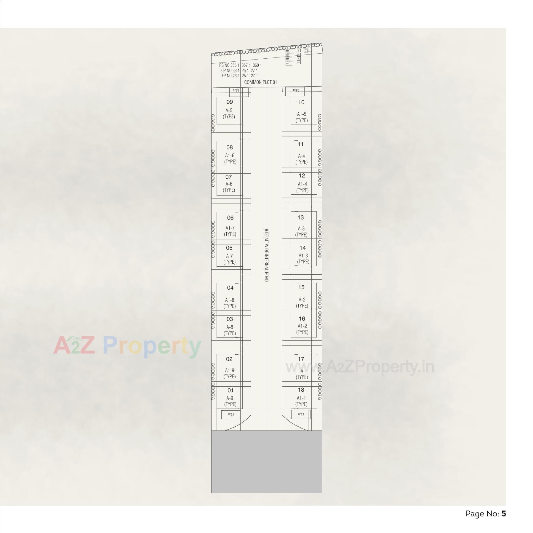Layout of real estate project Nilkanth Green Bungalows located at Chhani, Vadodara, Gujarat