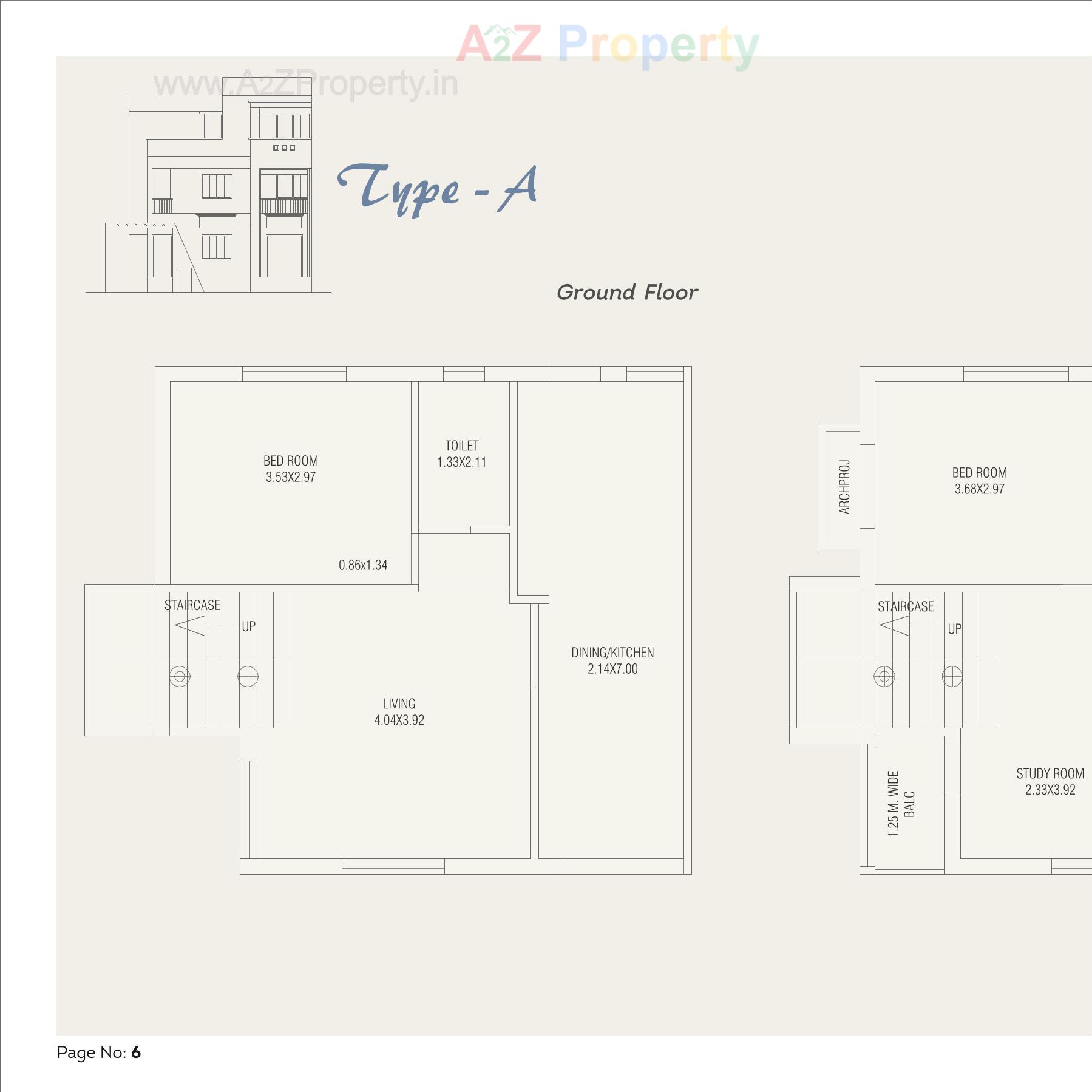 Layout of real estate project Nilkanth Green Bungalows located at Chhani, Vadodara, Gujarat
