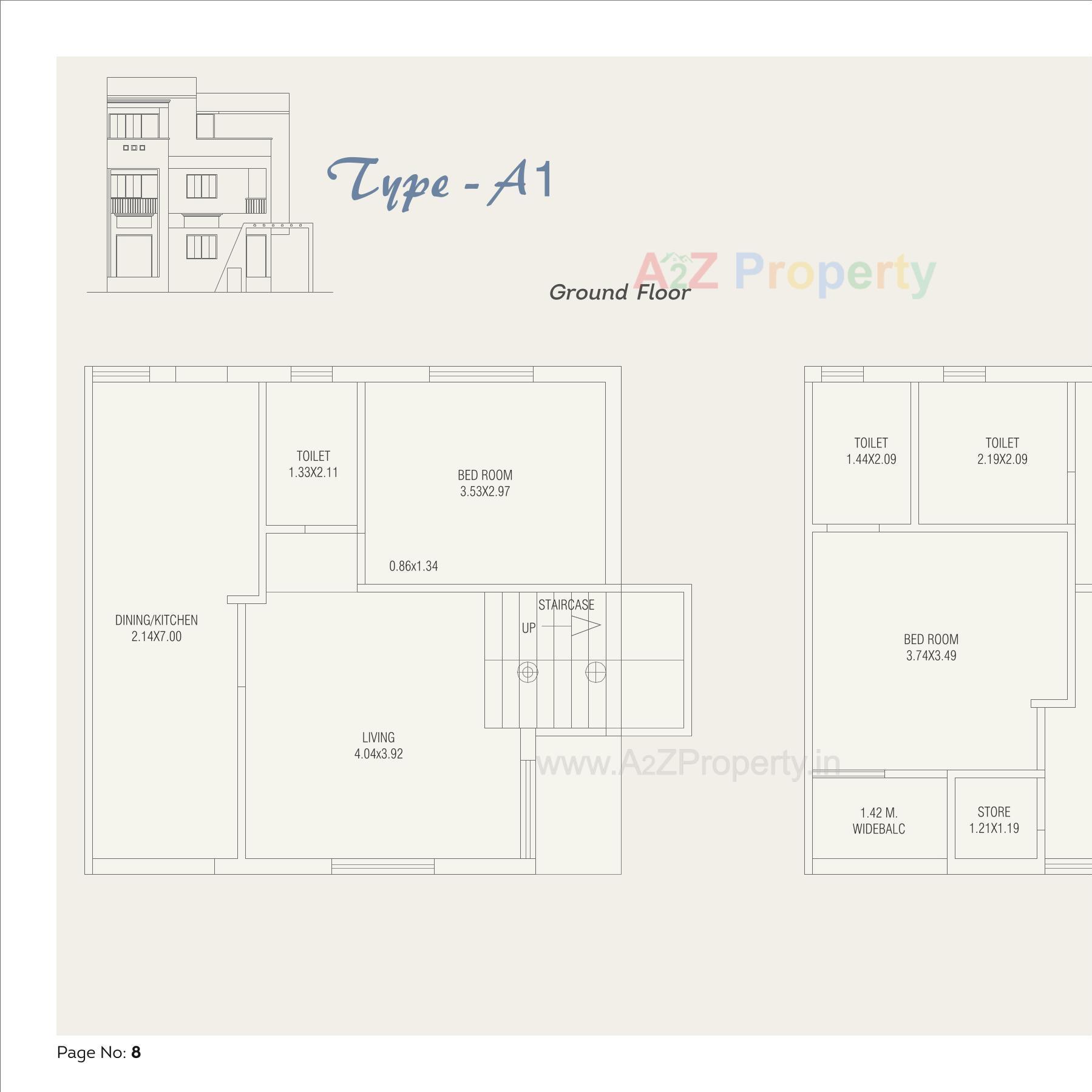 Layout of real estate project Nilkanth Green Bungalows located at Chhani, Vadodara, Gujarat