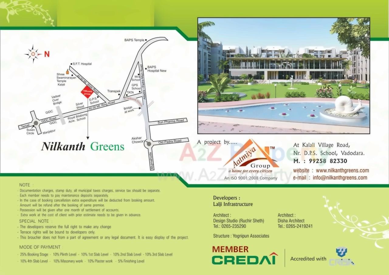  of real estate project Nilkanth Greens located at Kalali, Vadodara, Gujarat