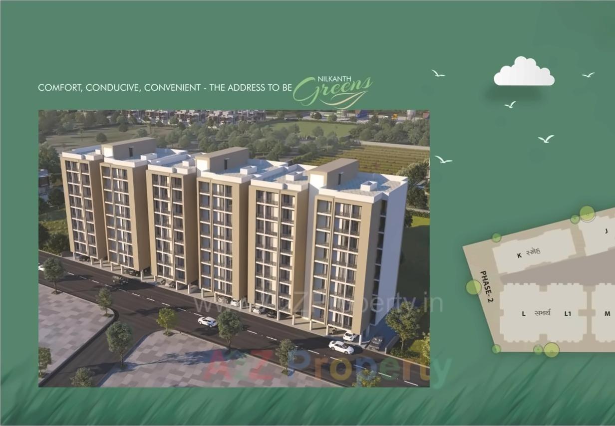 3D Elevation of real estate project Nilkanth Greens located at Kalali, Vadodara, Gujarat
