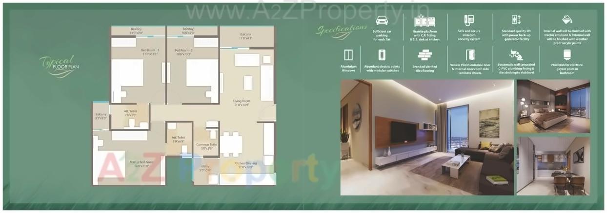 Layout of real estate project Nilkanth Greens located at Kalali, Vadodara, Gujarat