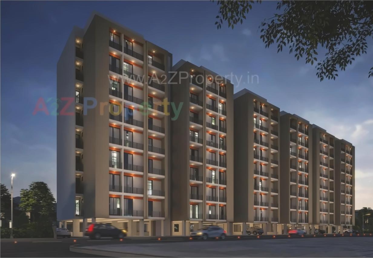 3D Elevation of real estate project Nilkanth Greens located at Kalali, Vadodara, Gujarat