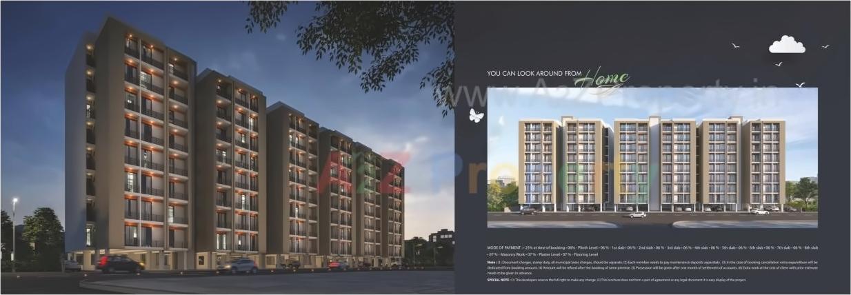 3D Elevation of real estate project Nilkanth Greens located at Kalali, Vadodara, Gujarat