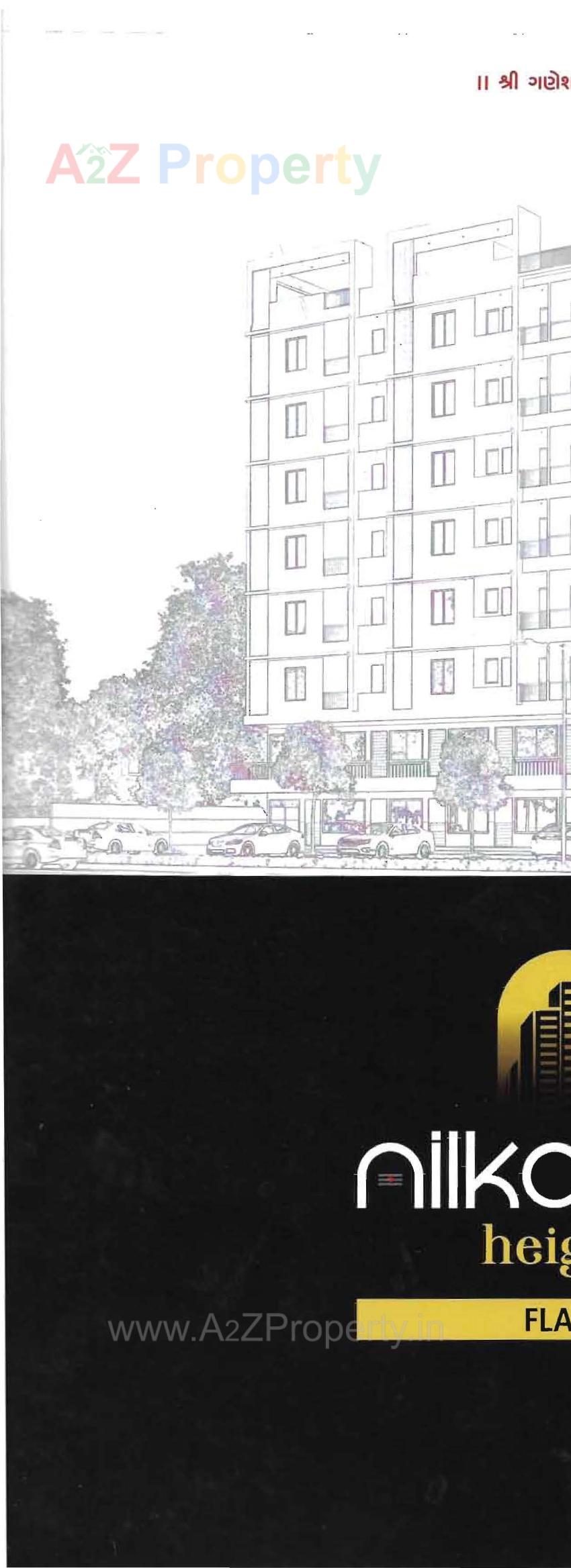 Layout of real estate project Nilkanth Height located at Amodar, Vadodara, Gujarat