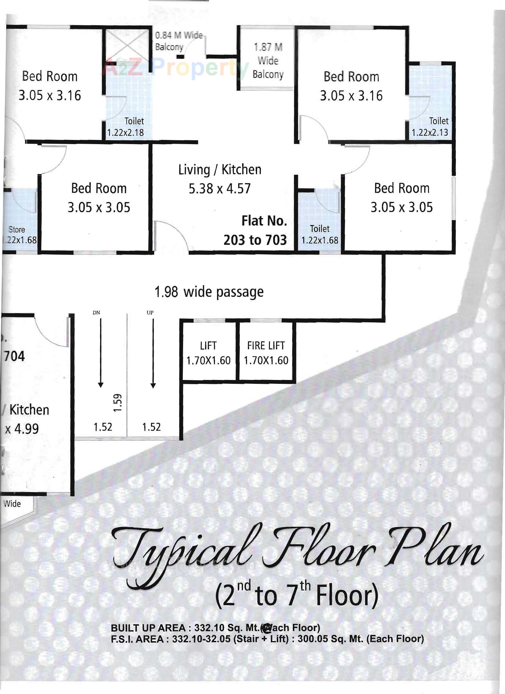 Layout of real estate project Nilkanth Height located at Amodar, Vadodara, Gujarat