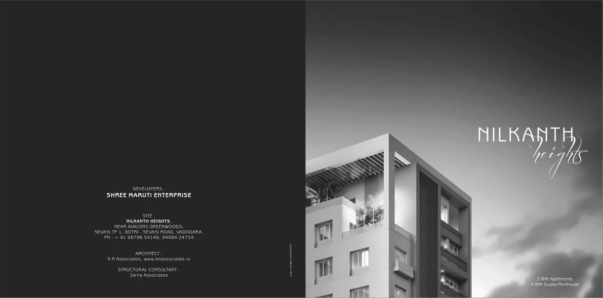 3D Elevation of real estate project Nilkanth Heights located at Sevasi, Vadodara, Gujarat