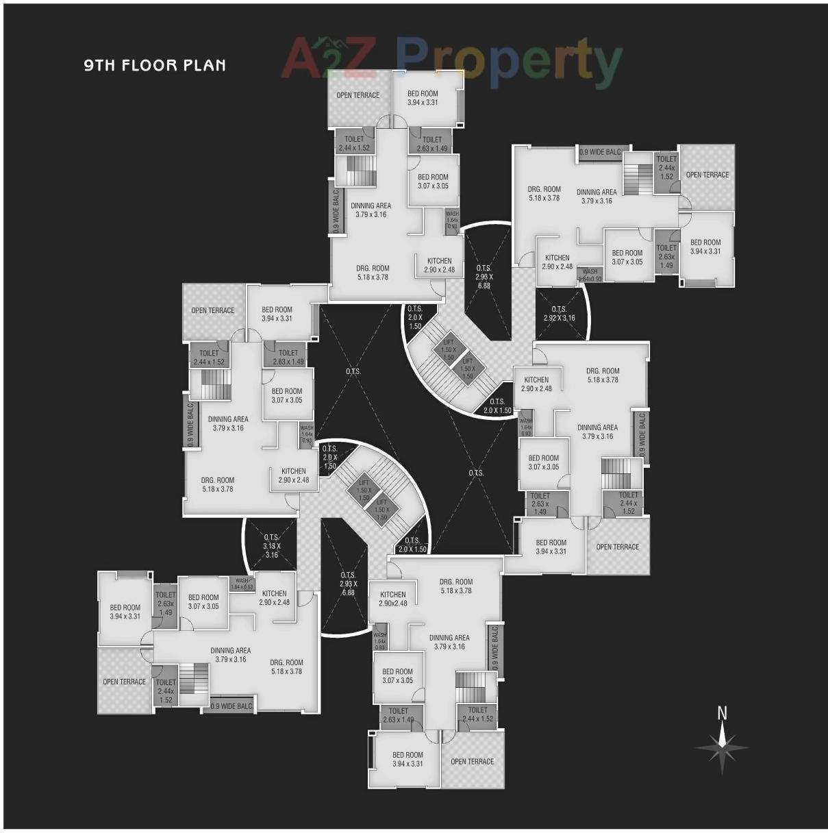 Layout of real estate project Nilkanth Heights located at Sevasi, Vadodara, Gujarat