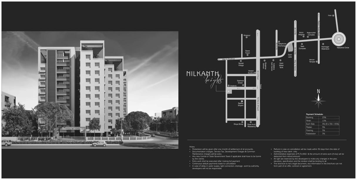  of real estate project Nilkanth Heights located at Sevasi, Vadodara, Gujarat