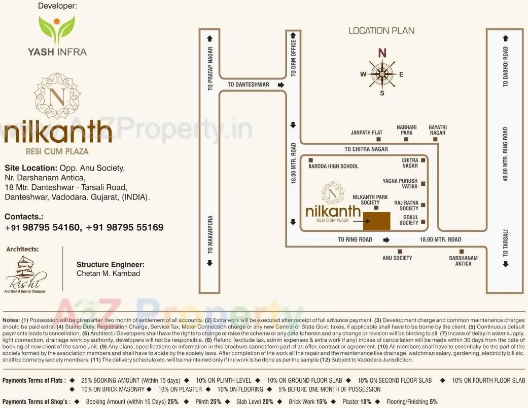  of real estate project Nilkanth Resi Cum Plaza located at Danteshwar, Vadodara, Gujarat