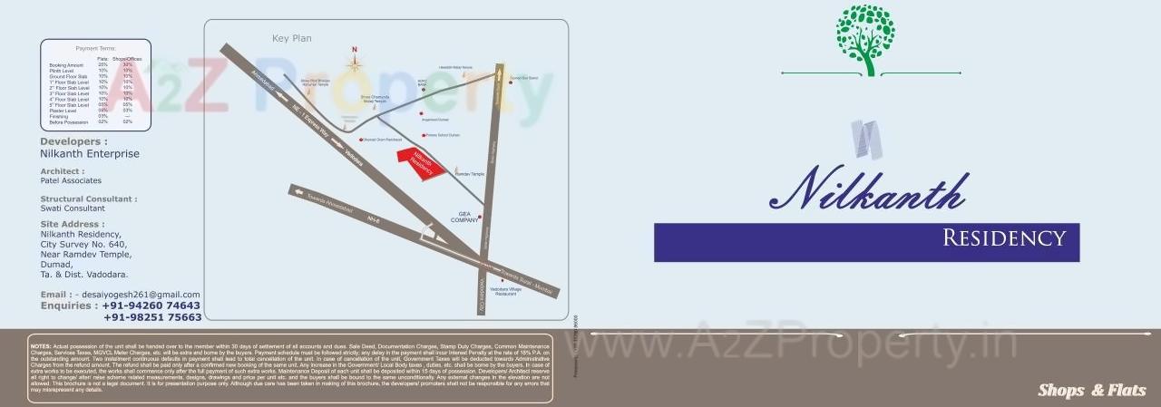  of real estate project Nilkanth Residency located at Dumad, Vadodara, Gujarat