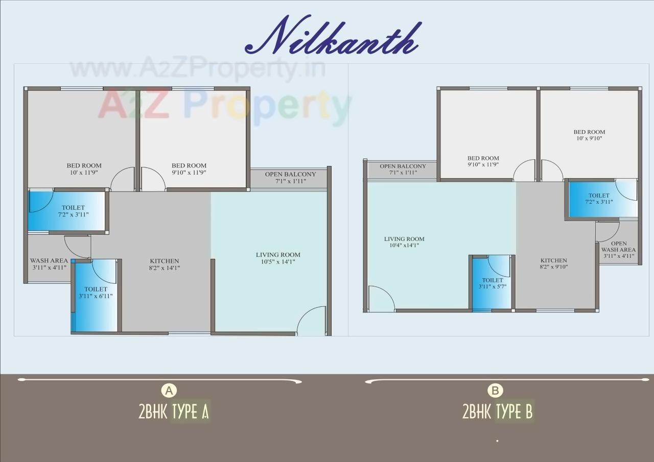 Layout of real estate project Nilkanth Residency located at Dumad, Vadodara, Gujarat