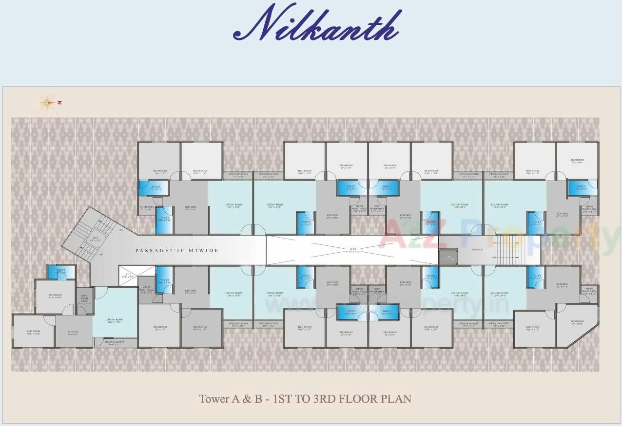Layout of real estate project Nilkanth Residency located at Dumad, Vadodara, Gujarat