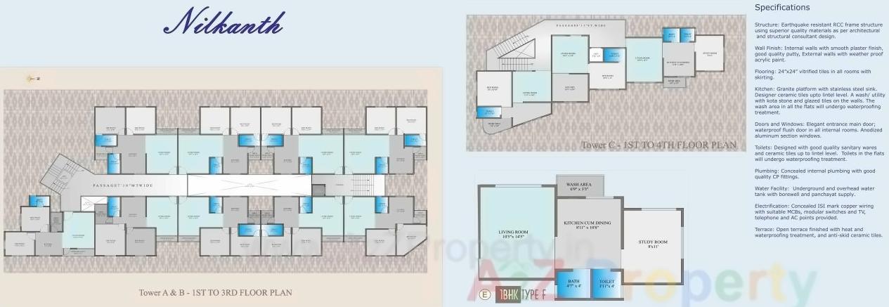Layout of real estate project Nilkanth Residency located at Dumad, Vadodara, Gujarat