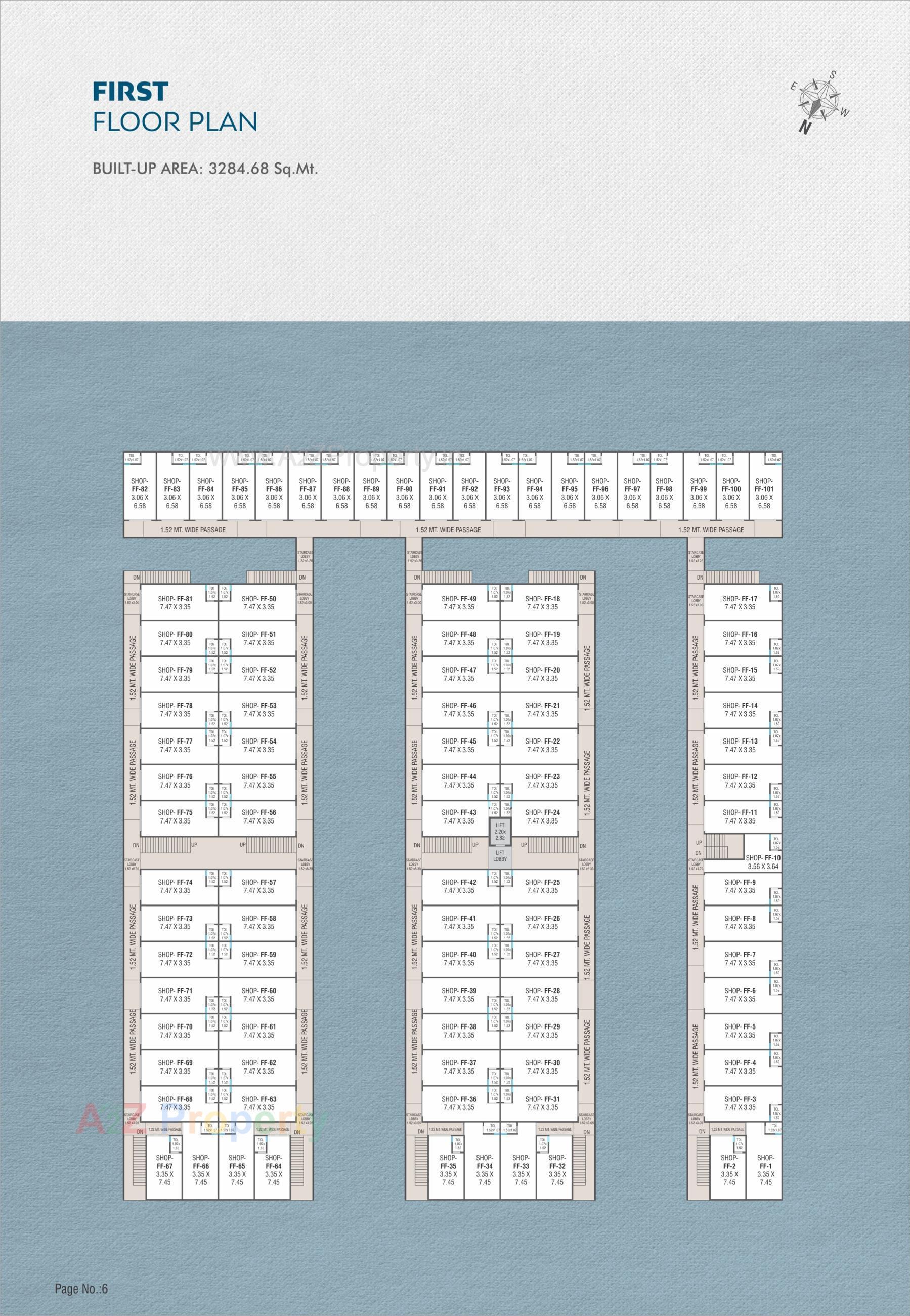 Layout of real estate project Nilkanth Sky located at Karjan, Vadodara, Gujarat