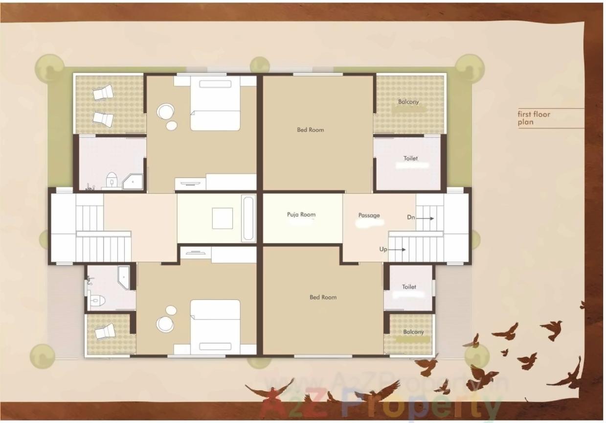 Layout of real estate project Nirant Residency located at Kapurai, Vadodara, Gujarat