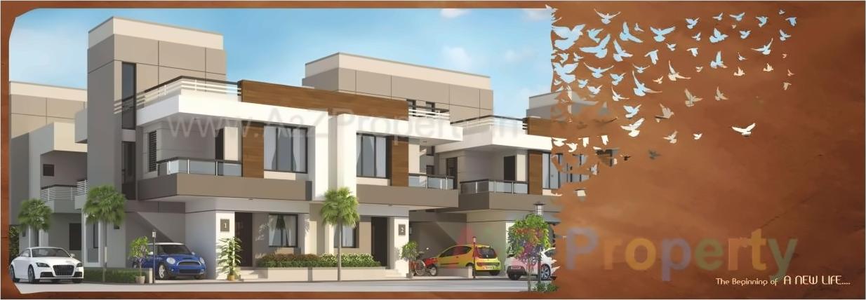 3D Elevation of real estate project Nirant Residency located at Kapurai, Vadodara, Gujarat