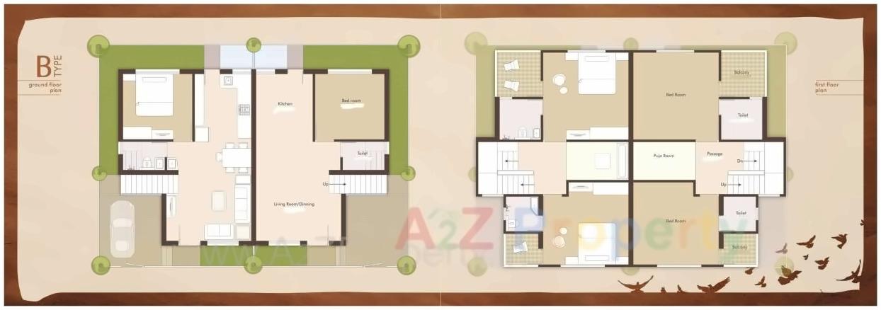 Layout of real estate project Nirant Residency located at Kapurai, Vadodara, Gujarat