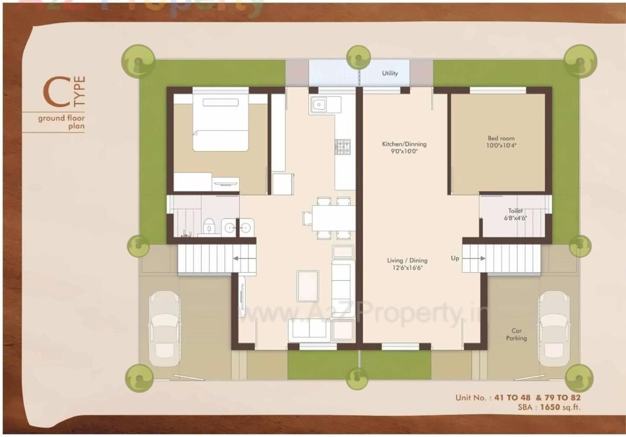 Layout of real estate project Nirant Residency located at Kapurai, Vadodara, Gujarat