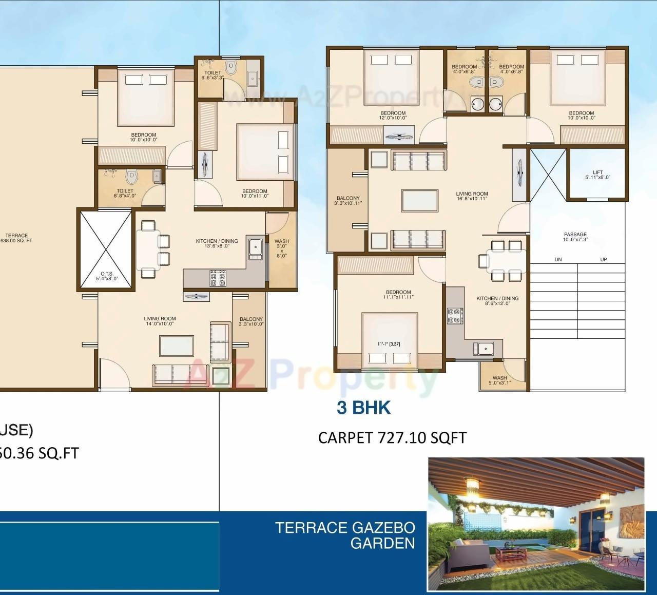 Layout of real estate project Nirmaan One located at Gotri, Vadodara, Gujarat