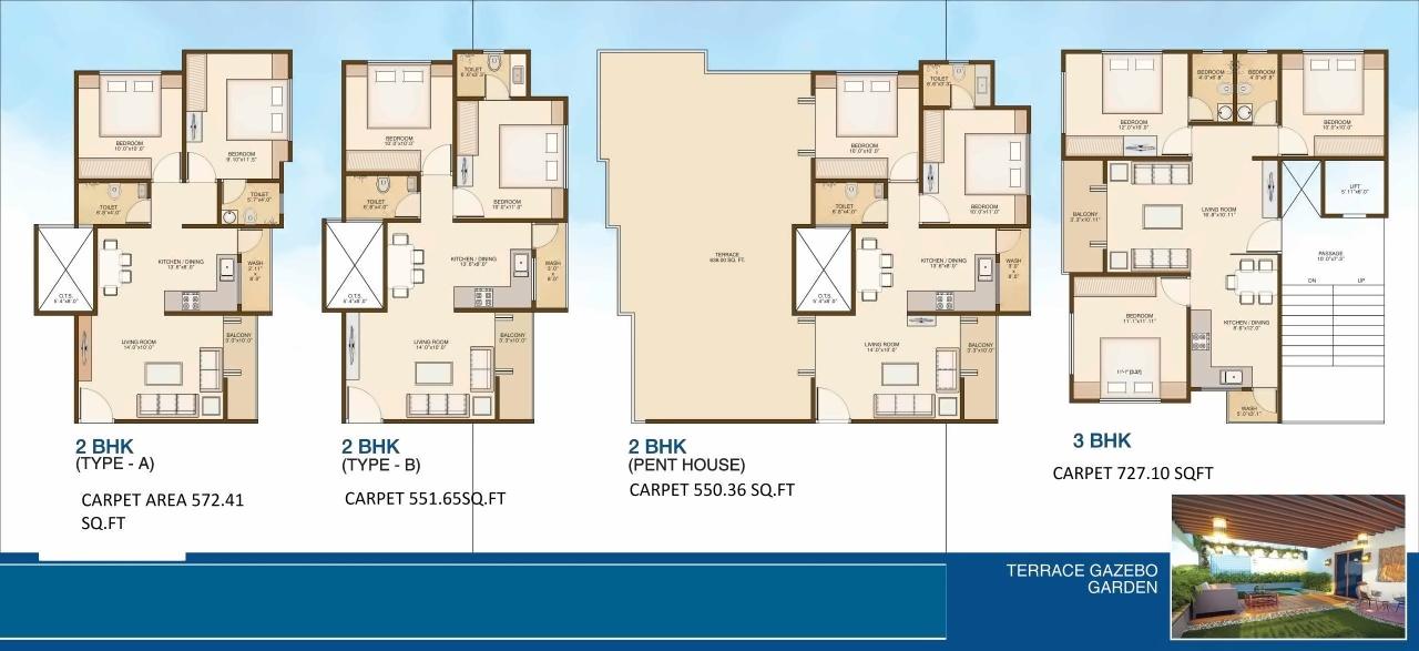 Layout of real estate project Nirmaan One located at Gotri, Vadodara, Gujarat