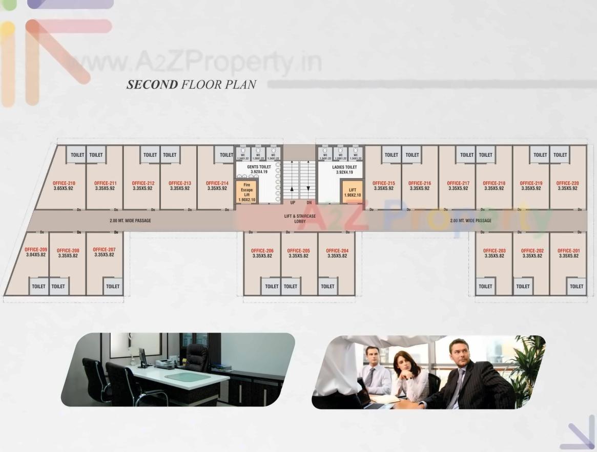 Layout of real estate project Nirvana Business Hub located at Bhayli, Vadodara, Gujarat