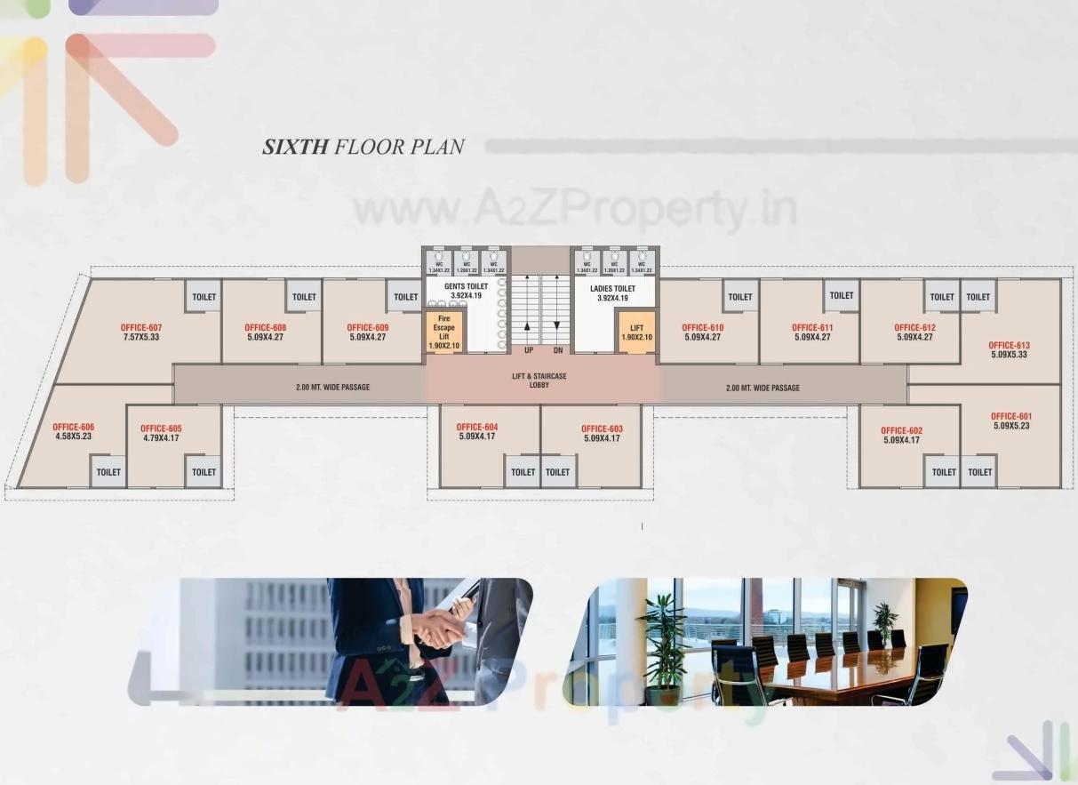 Layout of real estate project Nirvana Business Hub located at Bhayli, Vadodara, Gujarat