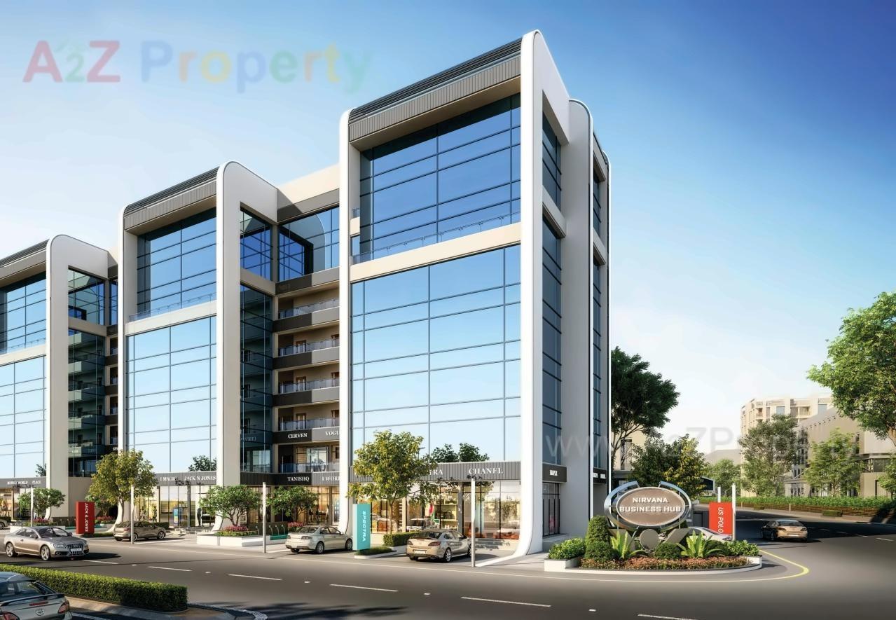 3D Elevation of real estate project Nirvana Business Hub located at Bhayli, Vadodara, Gujarat