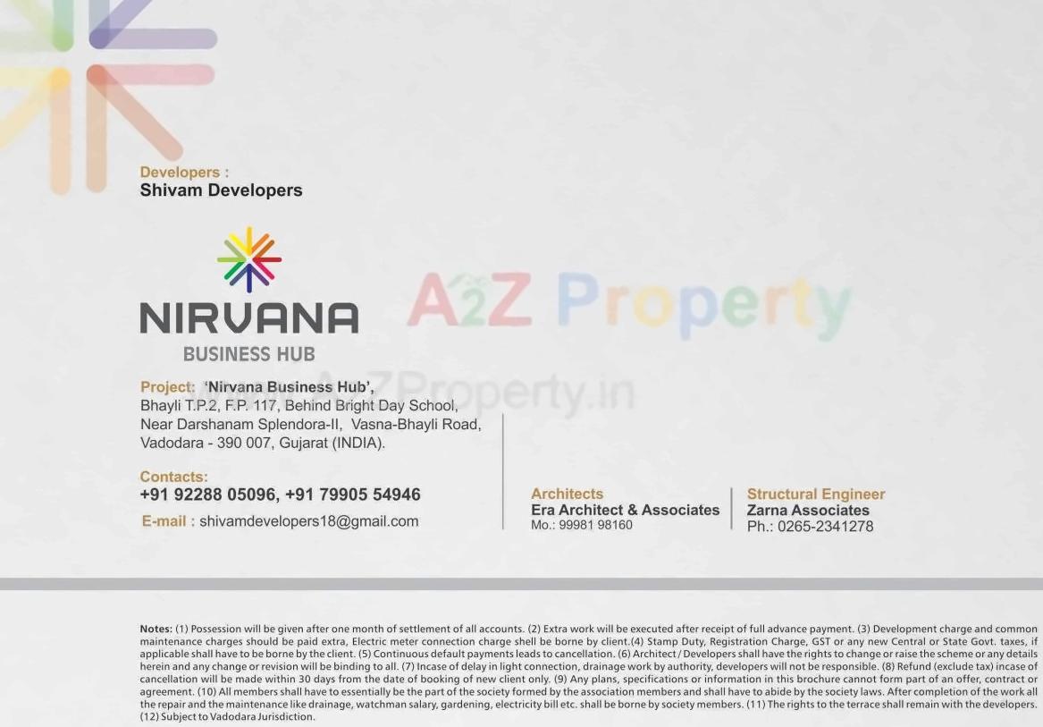  of real estate project Nirvana Business Hub located at Bhayli, Vadodara, Gujarat